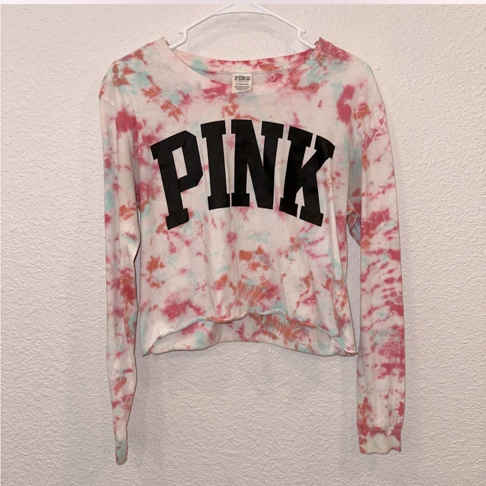 PINK Victoria's Secret Multicolor Tie-Dye Tee